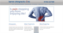 Desktop Screenshot of barronclinic.co.uk